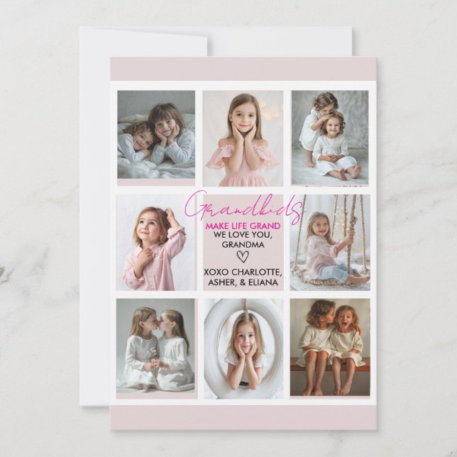 Invitación Los nietos hacen de la vida una gran abuela Person (Anverso)