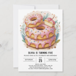 Invitación Los niños acuarelas no cumplen el cumpleaños