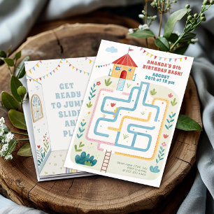 Invitación Los niños rebotan bash, juegan cumpleaños