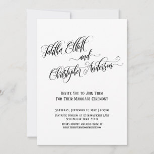 Invitación Los nombres personalizados en el Boda de scripts d