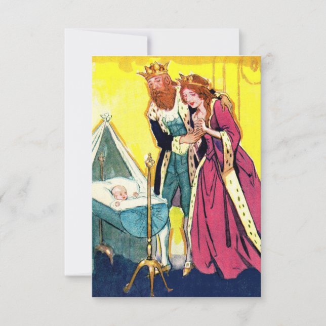 Invitación los padres reales y la ducha de bebé real invitan (Anverso)