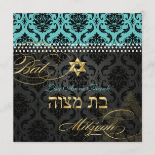 Invitación Los PixDezines mueren verde azulada Damasco Vendom