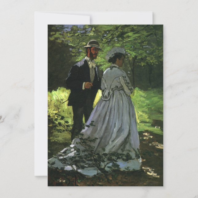 Invitación Los Promenaders (Los apasionados) de Monet Boda (Anverso)