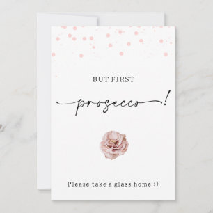 Invitación Los puntos rosados modernos primero el Rótulo Pros