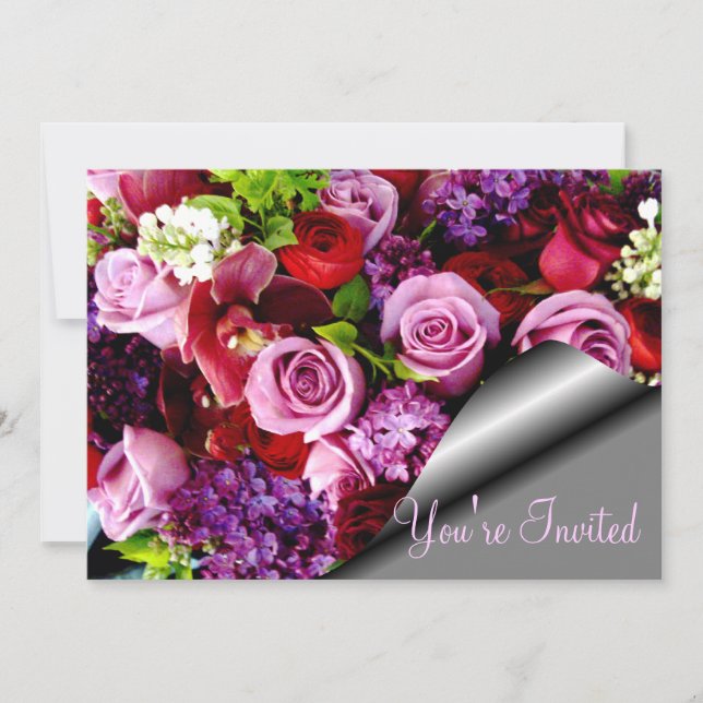 Invitación Los rosas son para siempre_ (Anverso)