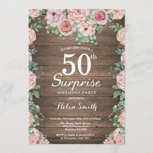 Invitación Los ruidosos pueblos rosados florales sorprenden c