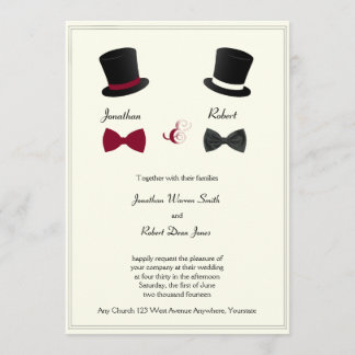 Invitación Los sombreros más altos cortan lazos con la invita