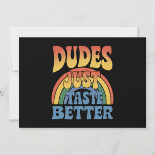 Invitación Los Tipos Saben Mejor Arcoíris Orgullo Gay Vintage