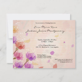 Invitación Los tulipanes elegantes de la acuarela que casan