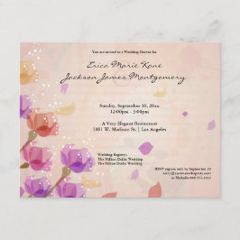 Invitación Los tulipanes elegantes de la acuarela que casan