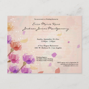 Invitación Los tulipanes elegantes de la acuarela que casan