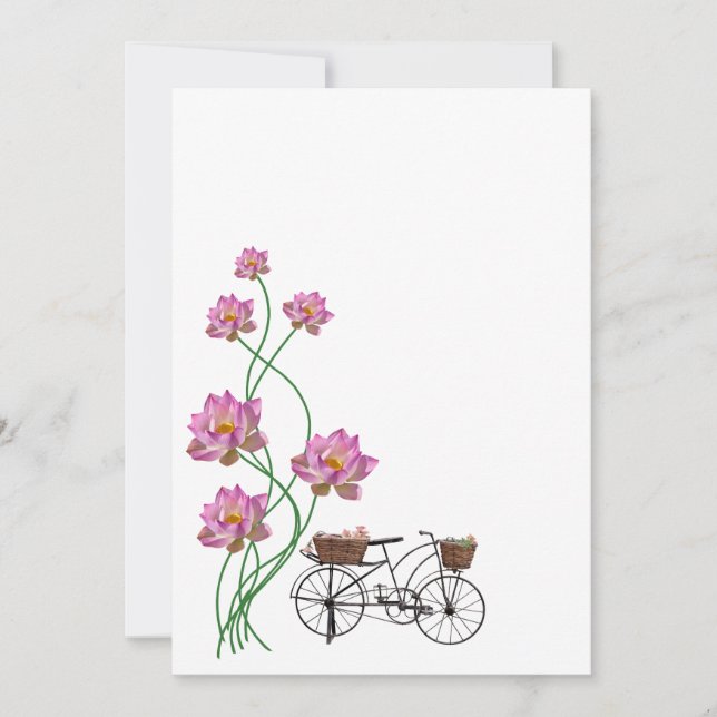 Invitación Lotus y ciclo (Anverso)