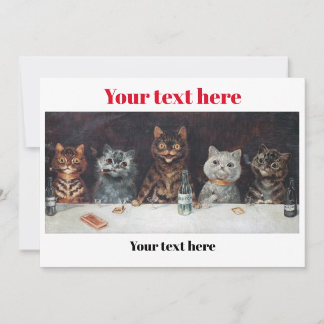 Invitación Louis Wain Poster (Anverso)