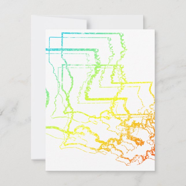 Invitación louisiana chill blur (Anverso)