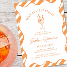 Love at First Spritz Bridal Shower Italian Aperol 
