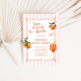 Invitación Love At First Spritz Hand Drawn Bridal Shower