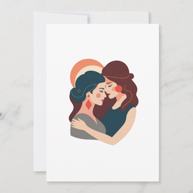 Invitación love between women (Anverso)