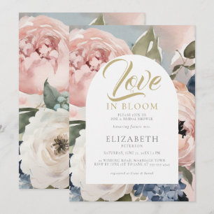 Invitación Love Bloom Peony Garden Boho Arch Briower