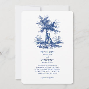 Invitación Love Couple Toile de Jouy