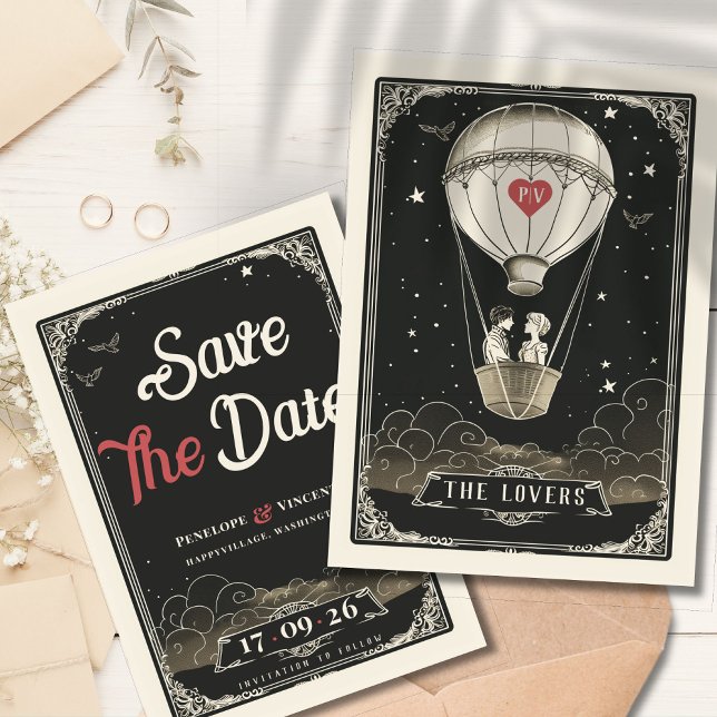 Invitación Love Flight Wedding Save the Date (Subido por el creador)