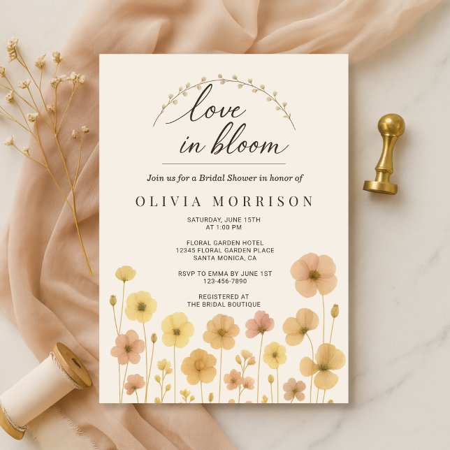Invitación Love In Bloom Boho Bridal Shower  (Subido por el creador)
