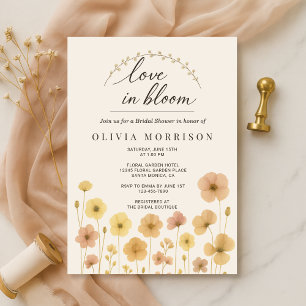 Invitación Love In Bloom Boho Despedida de Soltera