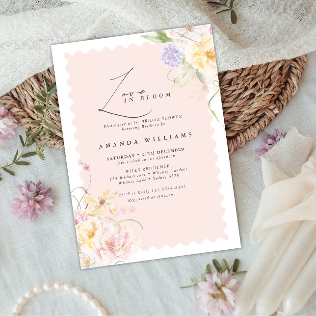 Invitación Love in bloom Floral Elegance Bridal Shower  (Subido por el creador)