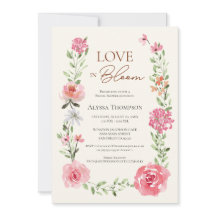 LOVE in Bloom Flower Garden temática Bridal Shower