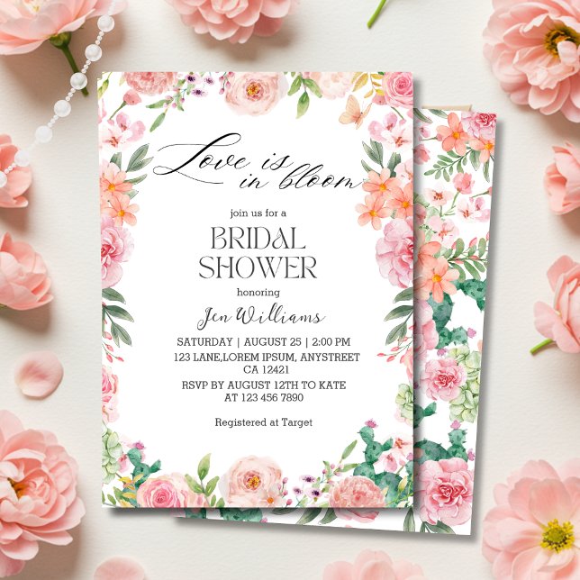 Invitación Love in Bloom Spring Garden Floral Bridal shower (Subido por el creador)