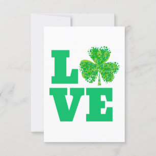 Invitación Love Irish St. Patrick's Day Ireland Green Luv