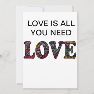 Invitación Love Is All You Need