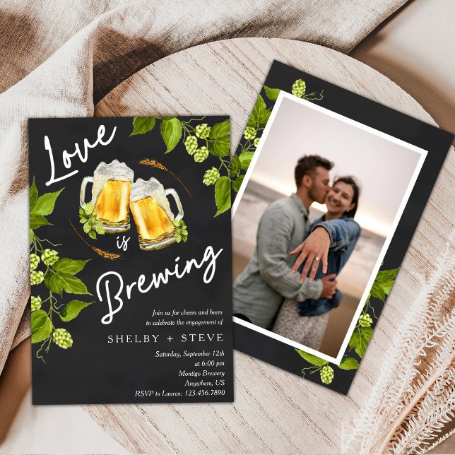 Invitación Love Is Brewing Engagement Party (Subido por el creador)