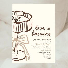 Invitación Love Is Brewing Invitation, Love Is Brewing Bridal