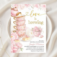 Love Is Brewing Té Floral Rosa Despedida de Solter