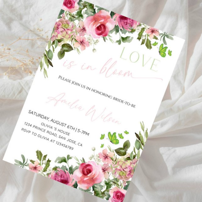 Invitación Love Is in Bloom Bridal Shower-Floral Garden Theme (Subido por el creador)
