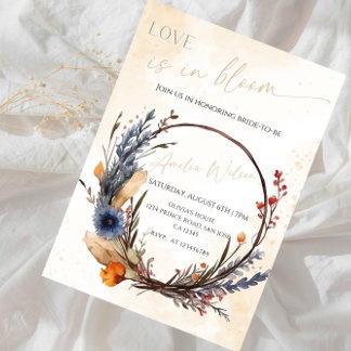 Invitación Love Is in Bloom Bridal Shower-Floral Garden Theme
