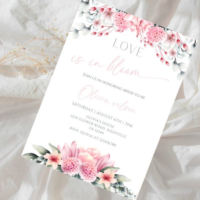 Invitación Love Is in Bloom Bridal Shower-Floral Garden Theme (Subido por el creador)