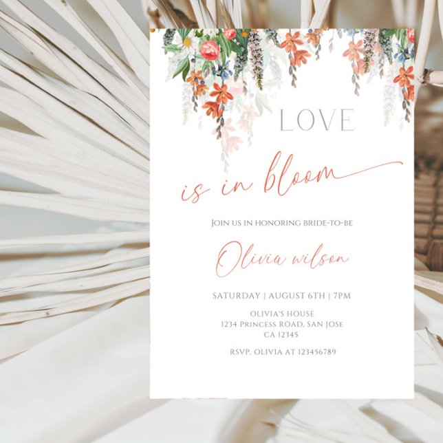 Invitación Love Is in Bloom Bridal Shower-Floral Garden Theme (Subido por el creador)