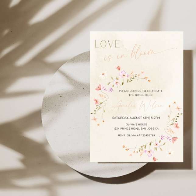 Invitación Love Is in Bloom Bridal Shower-Floral Garden Theme (Subido por el creador)