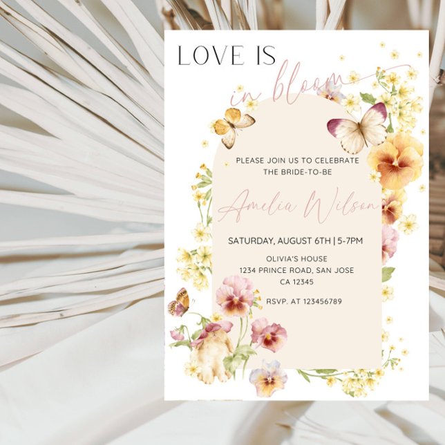 Invitación Love Is in Bloom Bridal Shower-Floral Garden Theme (Subido por el creador)