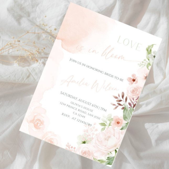 Invitación Love Is in Bloom Bridal Shower-Floral Garden Theme (Subido por el creador)