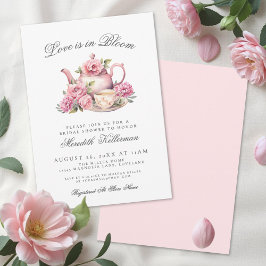 Invitación Love Is In Bloom Floral Bridal Shower