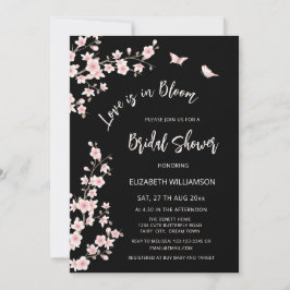 Invitación Love Is In Bloom | QR Code Registry Bridal Shower