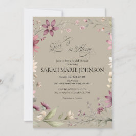 Invitación Love is in Bloom Spring Floral Bridal Shower