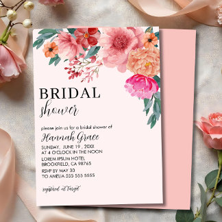 Invitación Love is in bloom spring floral Bridal Shower