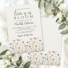 Invitación Love Is In Bloom Wildflower Bridal Shower