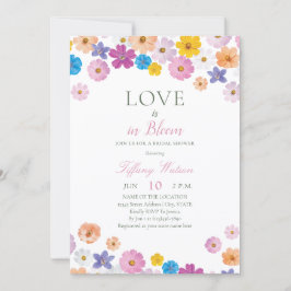 Invitación Love is in Bloom Wildflower Garden Bridal Shower