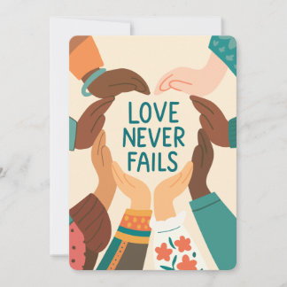 Invitación Love Never Fails