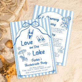 Invitación Love On The Lake Bachelorette Party