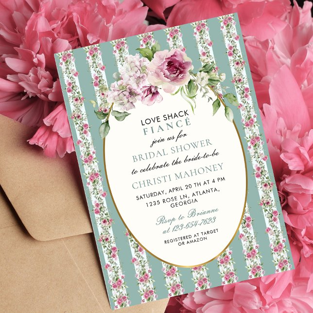 Invitación Love Shack Fiance Garden Flores Bridal Shower (Subido por el creador)